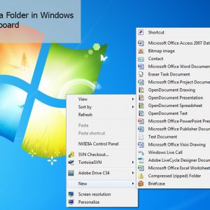 How to Create a Folder in Windows using Your Keyboard